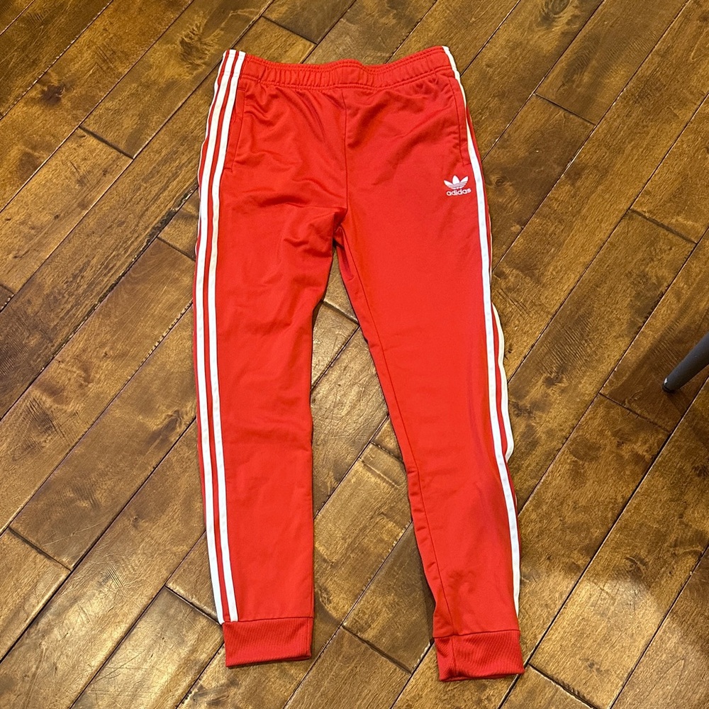 Adidas Red Joggers YXL‎